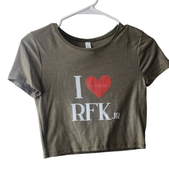 I heart RFK Jr Crop Top XS/S - Picture 1 of 1